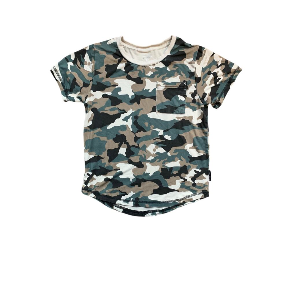 Little Bipsy Bamboo Camo Pocket Tee